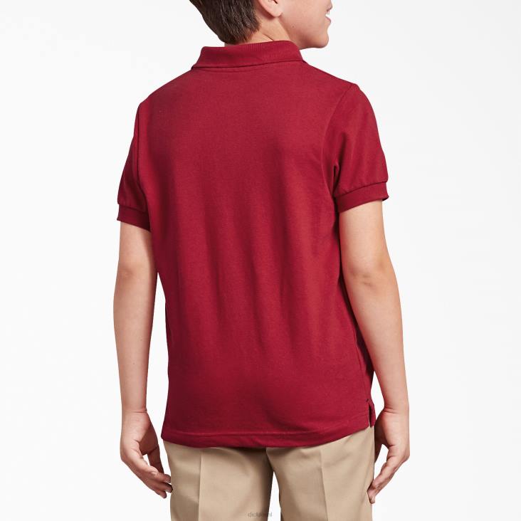 kinderen Dickies piqué polo met korte mouwen engels rood (er) kleding 6F0X2674