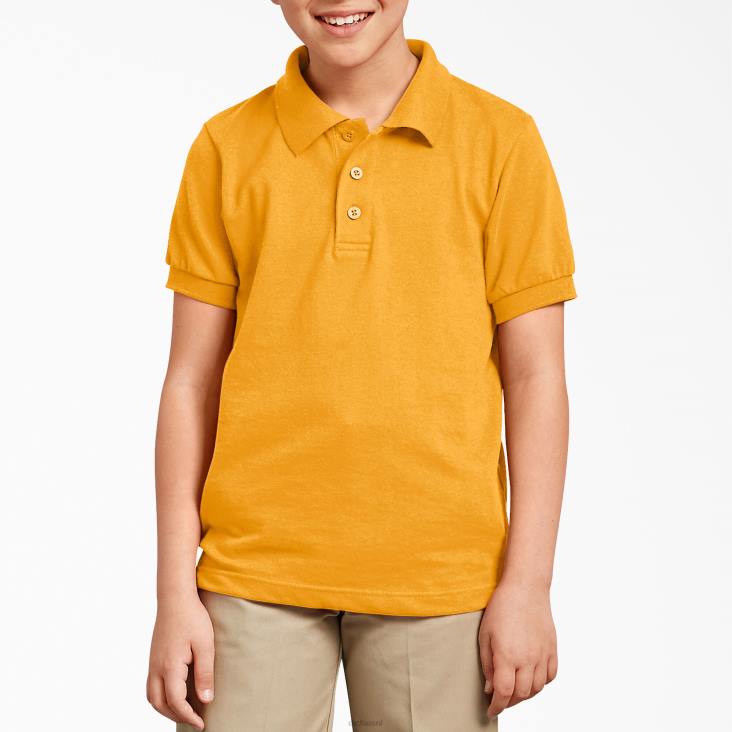 kinderen Dickies piqué polo met korte mouwen geel (gl) kleding 6F0X2676
