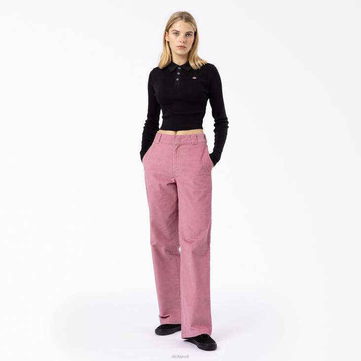 vrouwen Dickies Tallasee cropped polo met lange mouwen zwart (kbk) kleding 6F0X2200