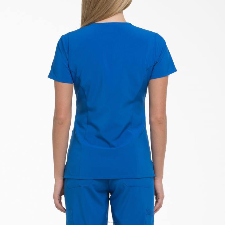 vrouwen Dickies eds essentials scrub top met v-hals koningsblauw (rb) kleding 6F0X2457