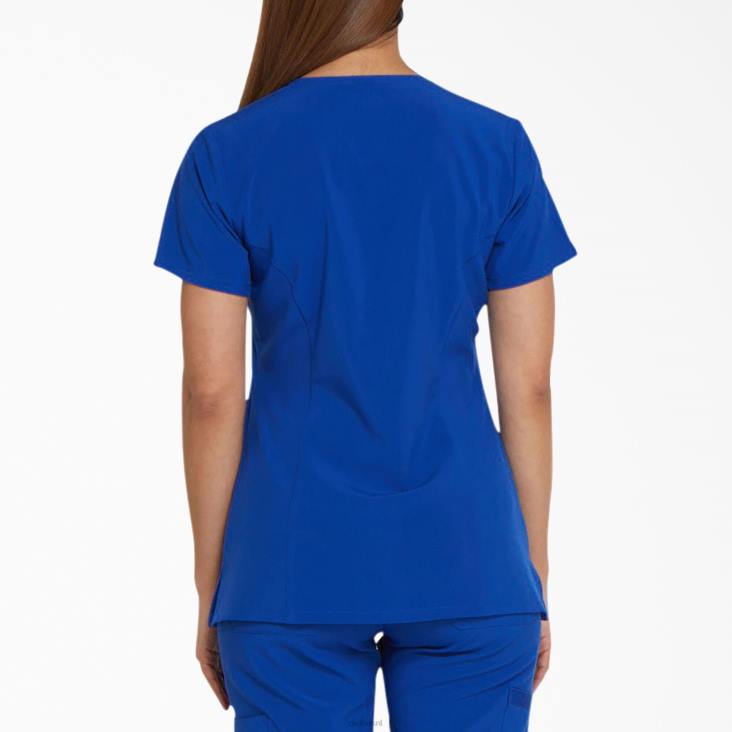 vrouwen Dickies eds essentials scrub top met v-hals melkwegblauw (gbl) kleding 6F0X2450