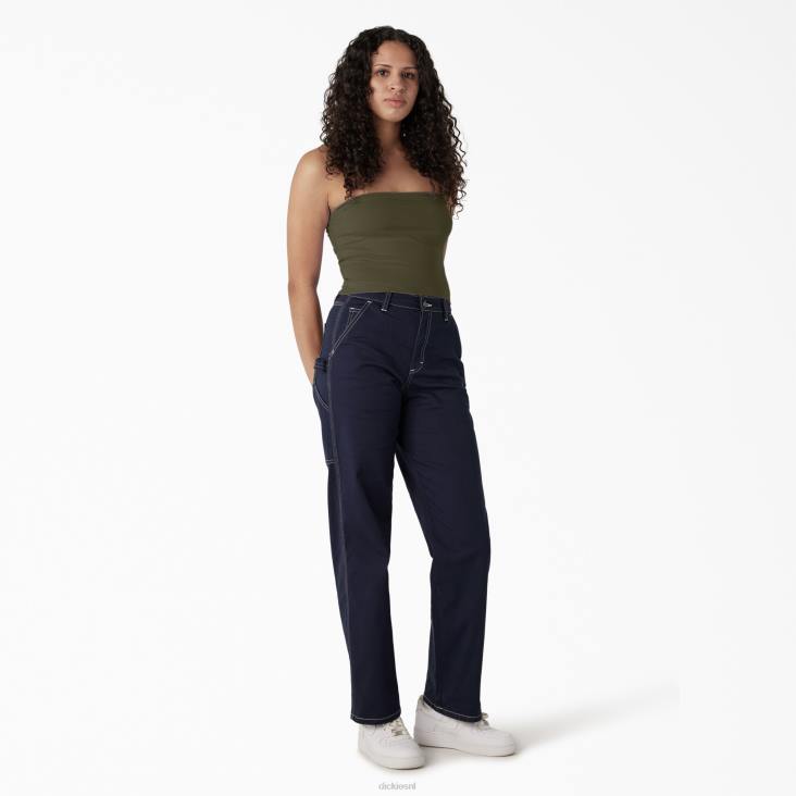vrouwen Dickies gebreide buistop militair groen (ml) kleding 6F0X2168