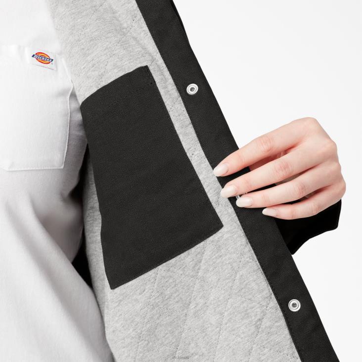 vrouwen Dickies plus een overhemdjack met capuchon zwart (bkx) kleding 6F0X2369