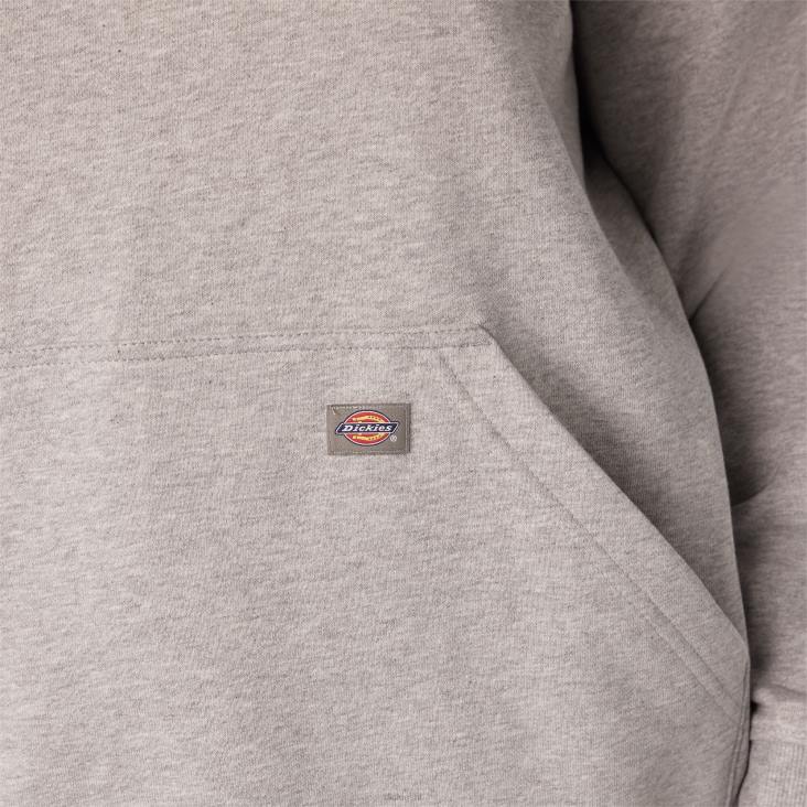 vrouwen Dickies plus zware pullover met logo op de mouw grijs gespikkeld (hg) kleding 6F0X2345