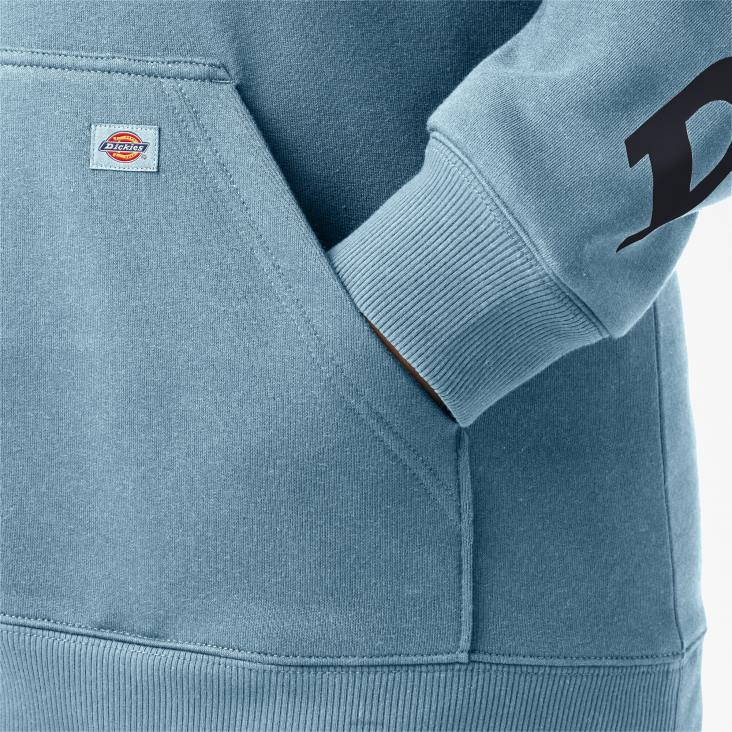 vrouwen Dickies plus zware pullover met logo op de mouw helder blauw (eu) kleding 6F0X2343