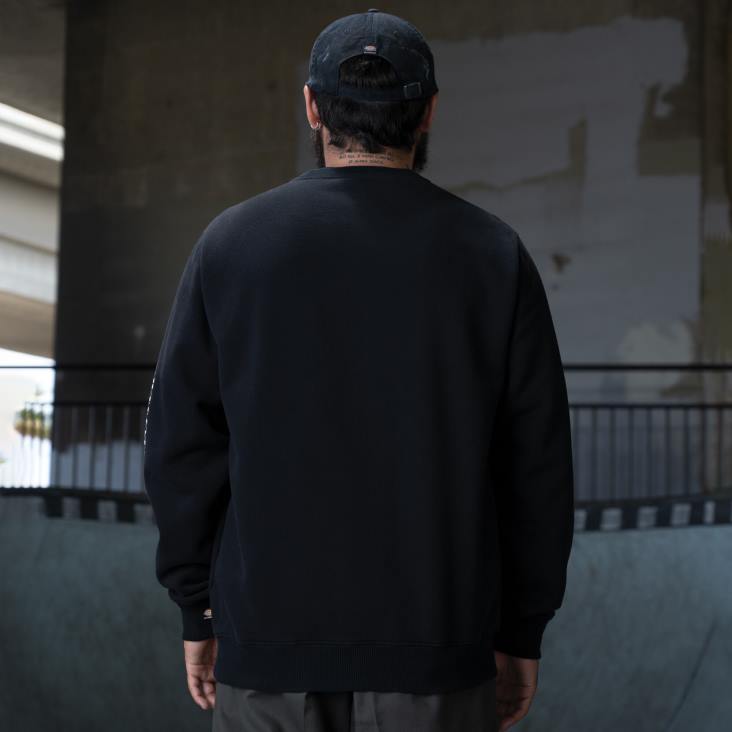 Heren Dickies Ronnie sandoval sweatshirt met relaxte pasvorm zwart (kbk) kleding 6F0X1129