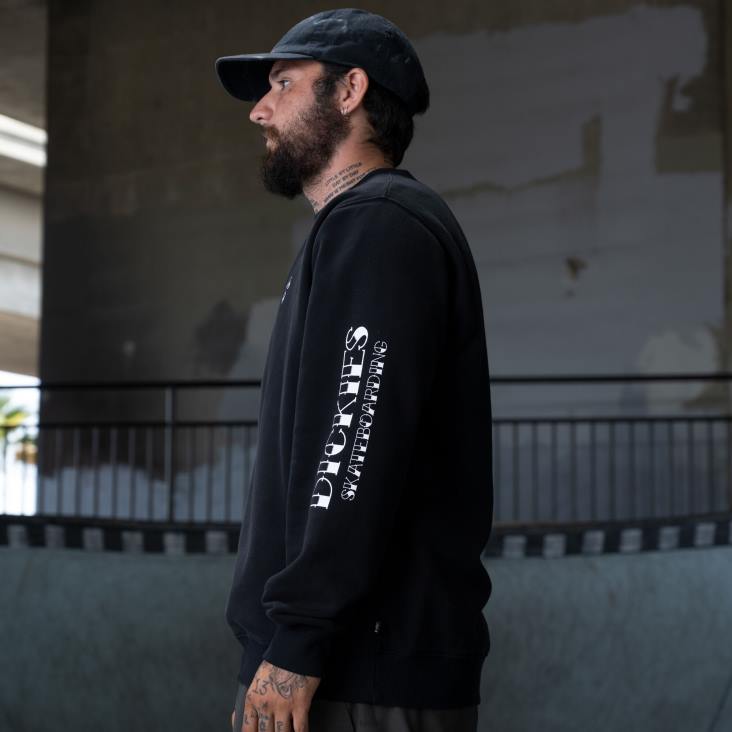 Heren Dickies Ronnie sandoval sweatshirt met relaxte pasvorm zwart (kbk) kleding 6F0X1129