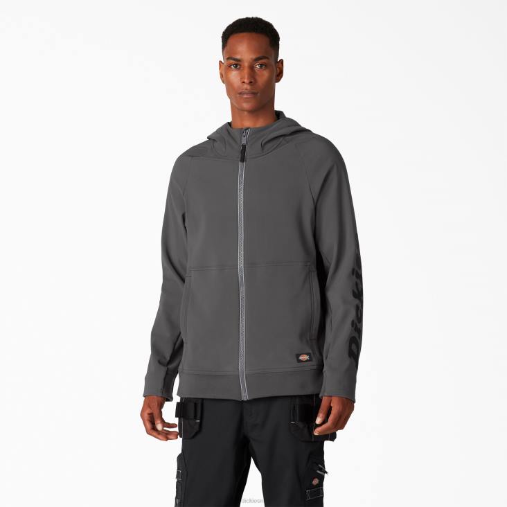 Heren Dickies Ultimate Protect-hoodie met rits leigrijs (sl) kleding 6F0X1199