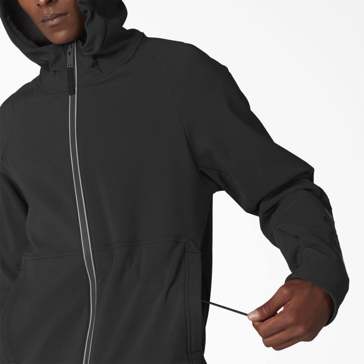 Heren Dickies Ultimate Protect-hoodie met rits zwart (bk) kleding 6F0X1198