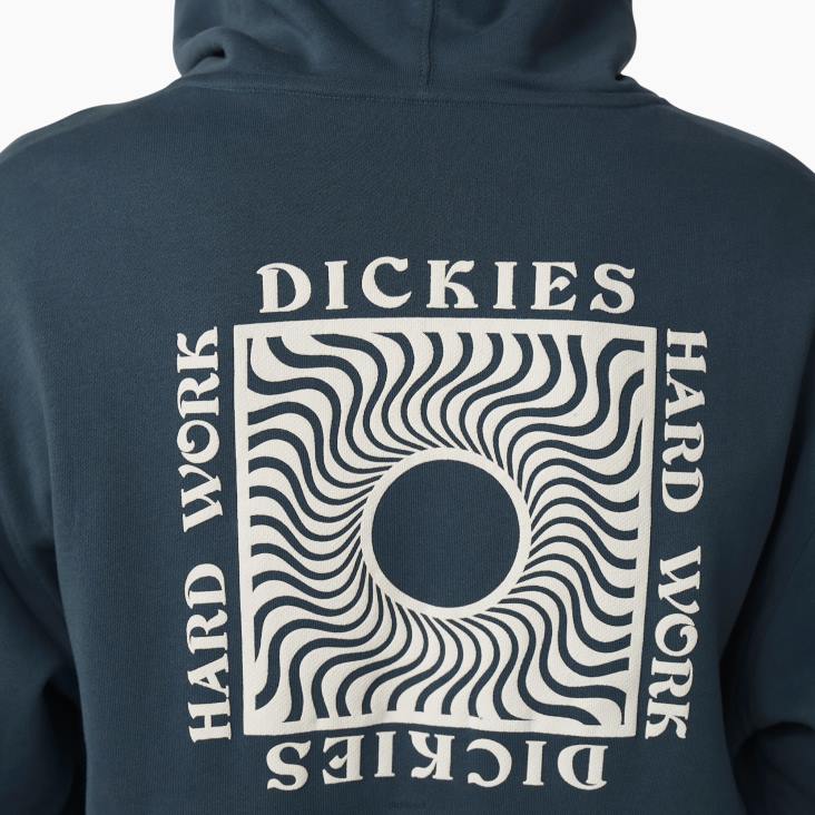 Heren Dickies haverveld hoodie luchtmacht blauw (af) kleding 6F0X1169