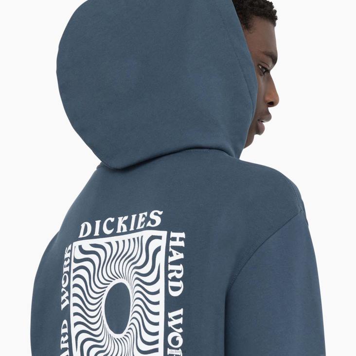 Heren Dickies haverveld hoodie luchtmacht blauw (af) kleding 6F0X1169