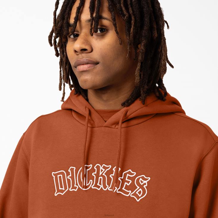 Heren Dickies hoodie met Union Springs-logo normaal kleding 6F0X1152