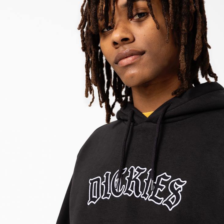 Heren Dickies hoodie met Union Springs-logo normaal kleding 6F0X1153