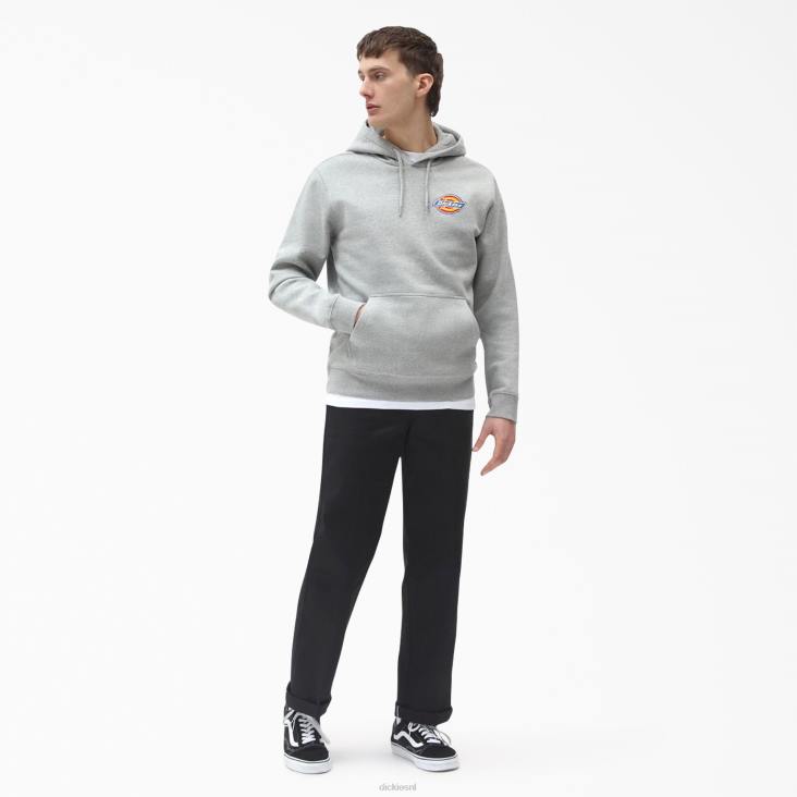 Heren Dickies hoodie met geborduurd logo op de borst normaal kleding 6F0X1208