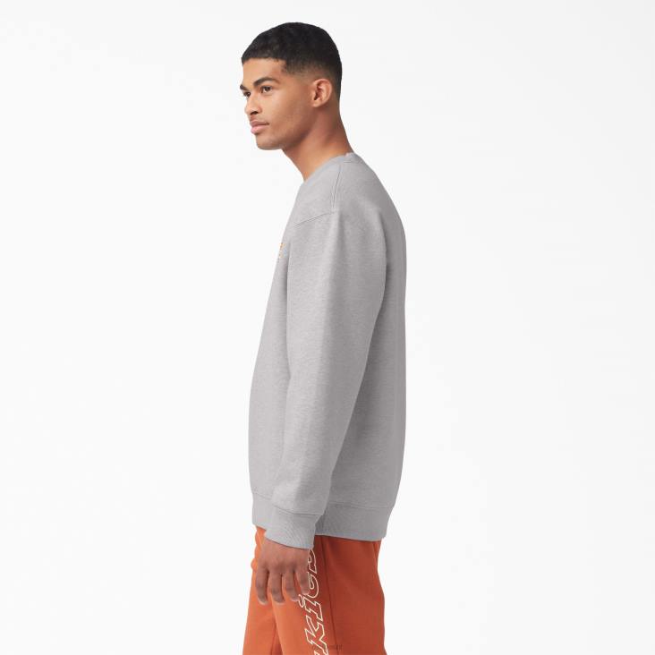 Heren Dickies sweatshirt met geborduurd logo op de borst normaal kleding 6F0X1131