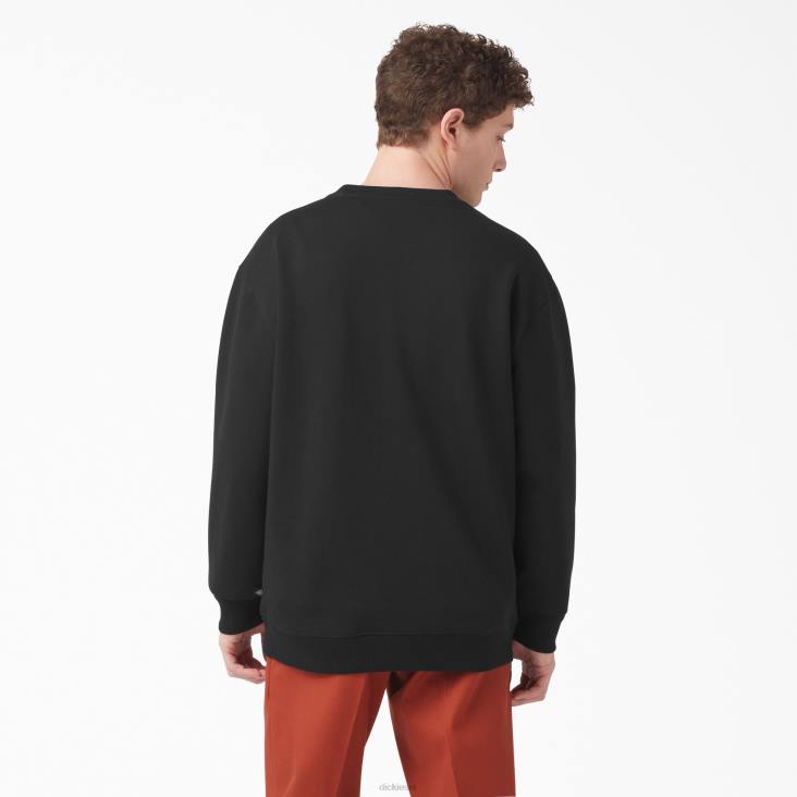Heren Dickies sweatshirt met geborduurd logo op de borst normaal kleding 6F0X1132