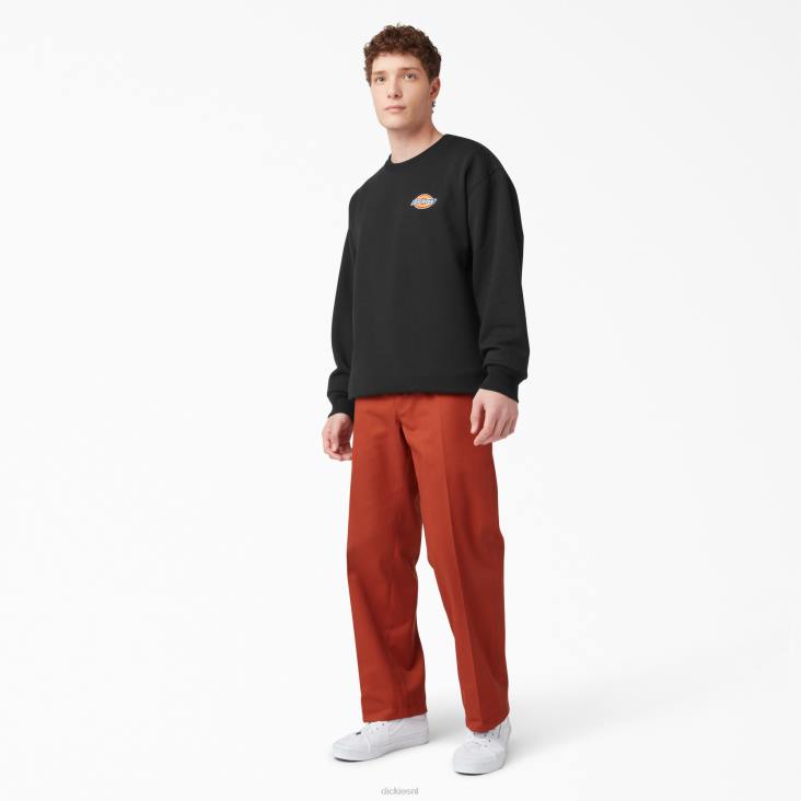 Heren Dickies sweatshirt met geborduurd logo op de borst normaal kleding 6F0X1132