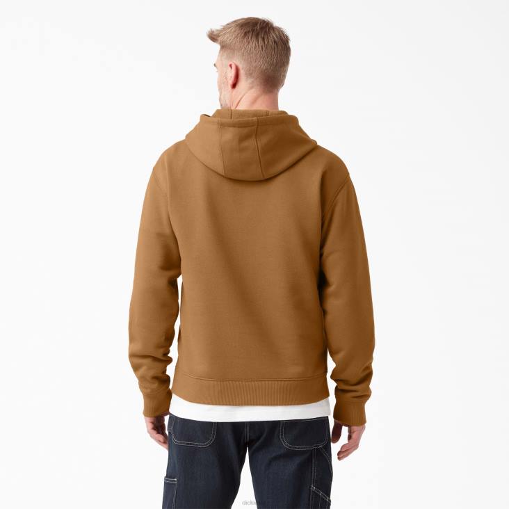 Heren Dickies waterafstotende driekleurige hoodie met logo bruine eend (bd) kleding 6F0X1104