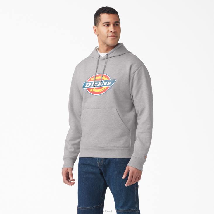 Heren Dickies waterafstotende driekleurige hoodie met logo grijs gespikkeld (hg) kleding 6F0X1106