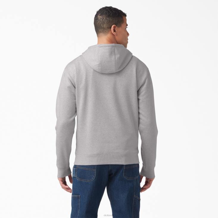 Heren Dickies waterafstotende driekleurige hoodie met logo grijs gespikkeld (hg) kleding 6F0X1106