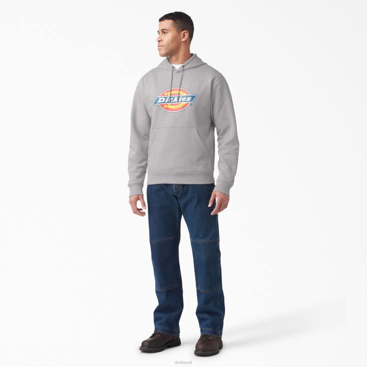 Heren Dickies waterafstotende driekleurige hoodie met logo grijs gespikkeld (hg) kleding 6F0X1106