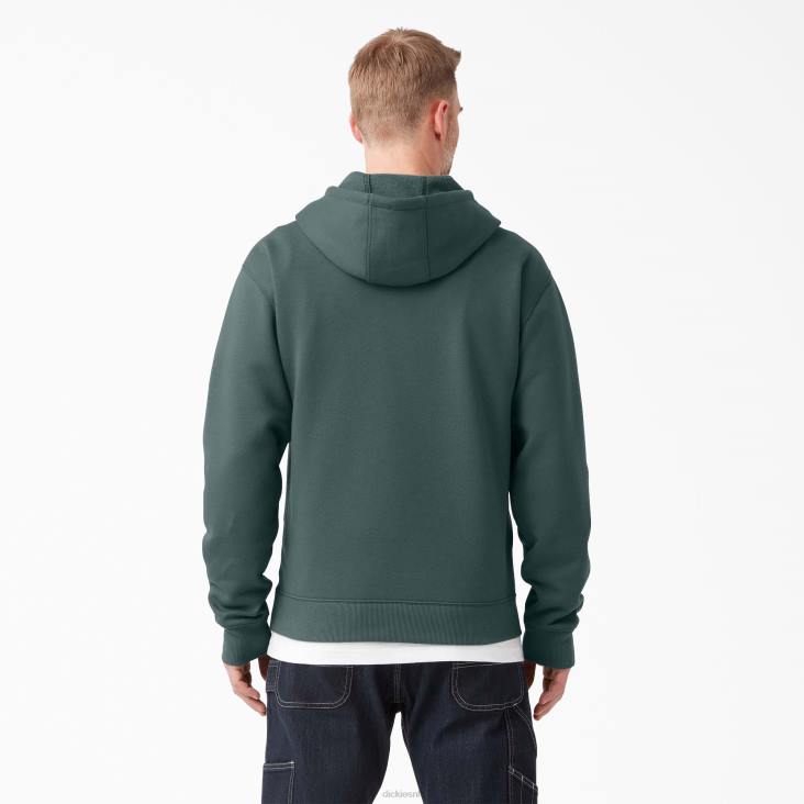 Heren Dickies waterafstotende driekleurige hoodie met logo lincoln groen (ln) kleding 6F0X1108