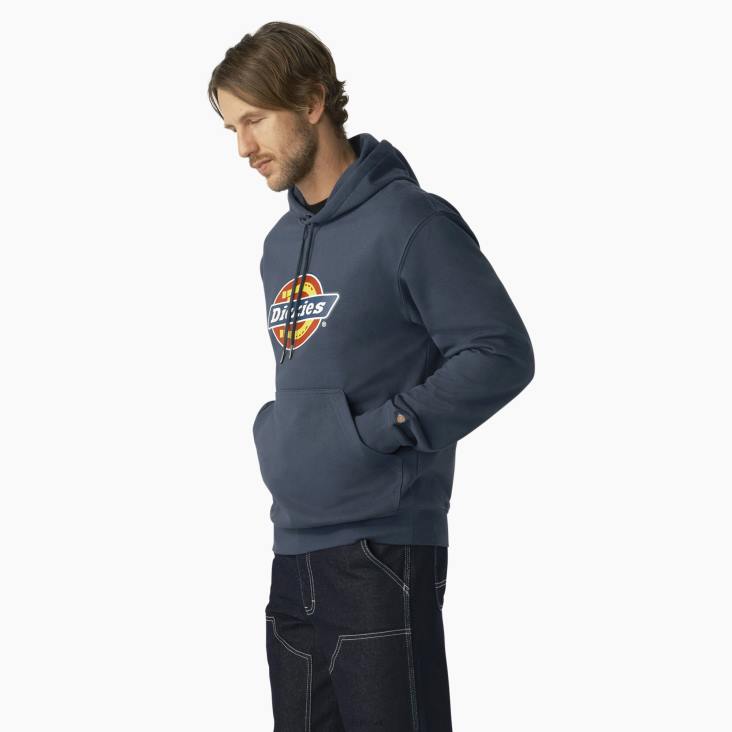 Heren Dickies waterafstotende driekleurige hoodie met logo luchtmacht blauw (af) kleding 6F0X1103