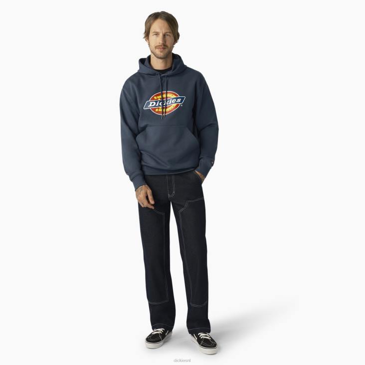 Heren Dickies waterafstotende driekleurige hoodie met logo luchtmacht blauw (af) kleding 6F0X1103