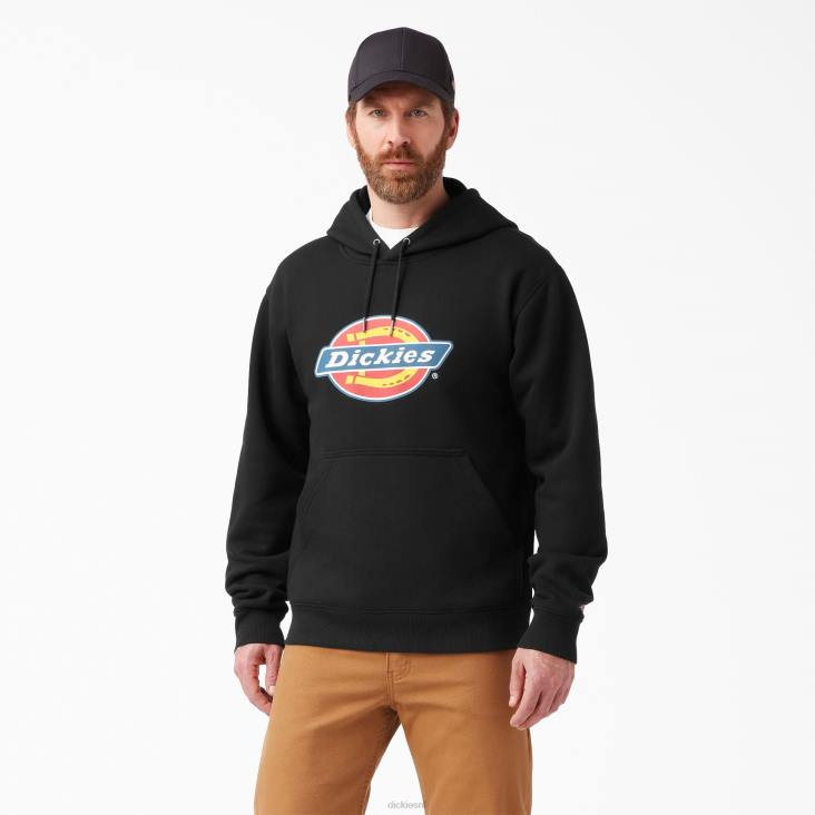 Heren Dickies waterafstotende driekleurige hoodie met logo zwart (kbk) kleding 6F0X1107