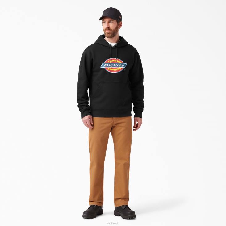Heren Dickies waterafstotende driekleurige hoodie met logo zwart (kbk) kleding 6F0X1107