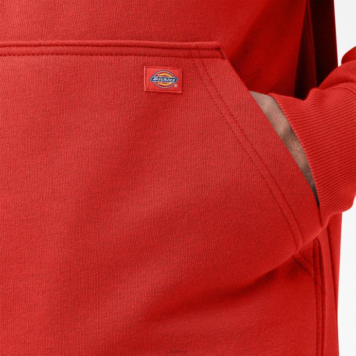 Heren Dickies waterafstotende hoodie met logo op de mouw gesmolten lava (m2a) kleding 6F0X1043