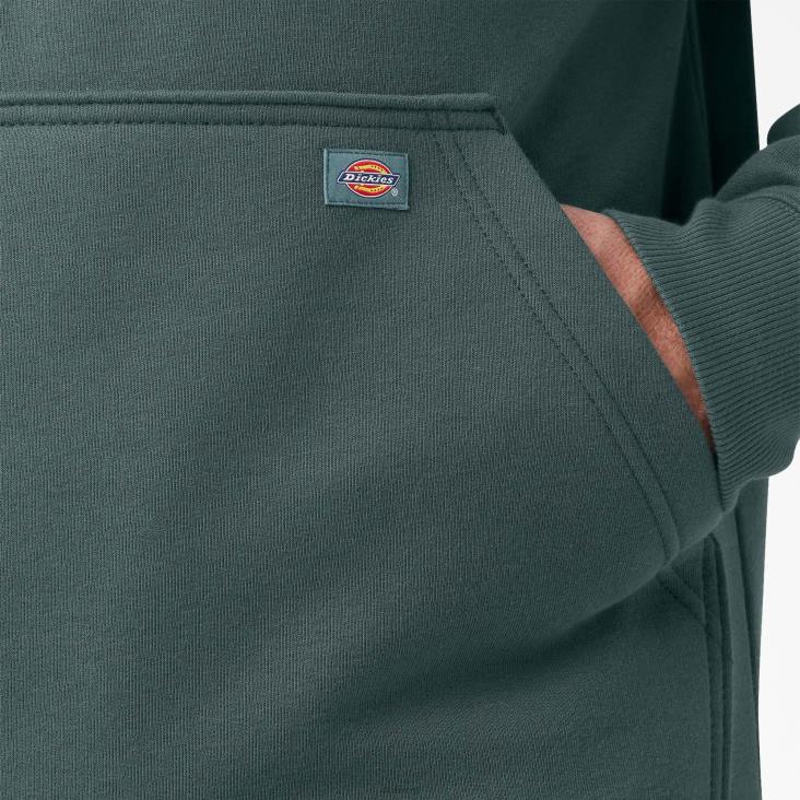 Heren Dickies waterafstotende hoodie met logo op de mouw lincoln groen (ln) kleding 6F0X1041