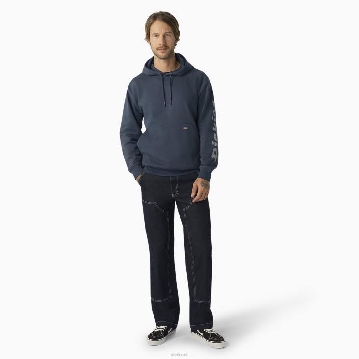 Heren Dickies waterafstotende hoodie met logo op de mouw luchtmacht blauw (af) kleding 6F0X1034