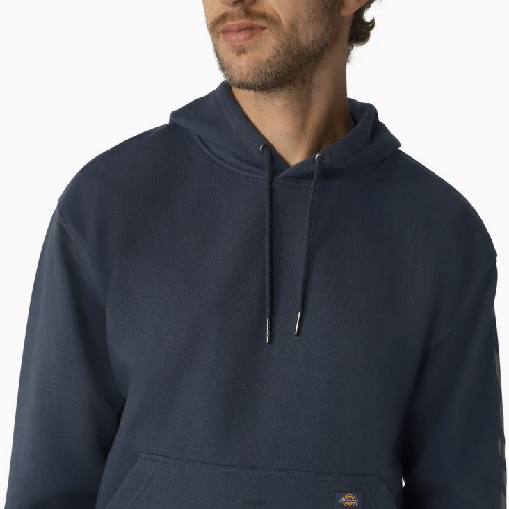 Heren Dickies waterafstotende hoodie met logo op de mouw luchtmacht blauw (af) kleding 6F0X1034