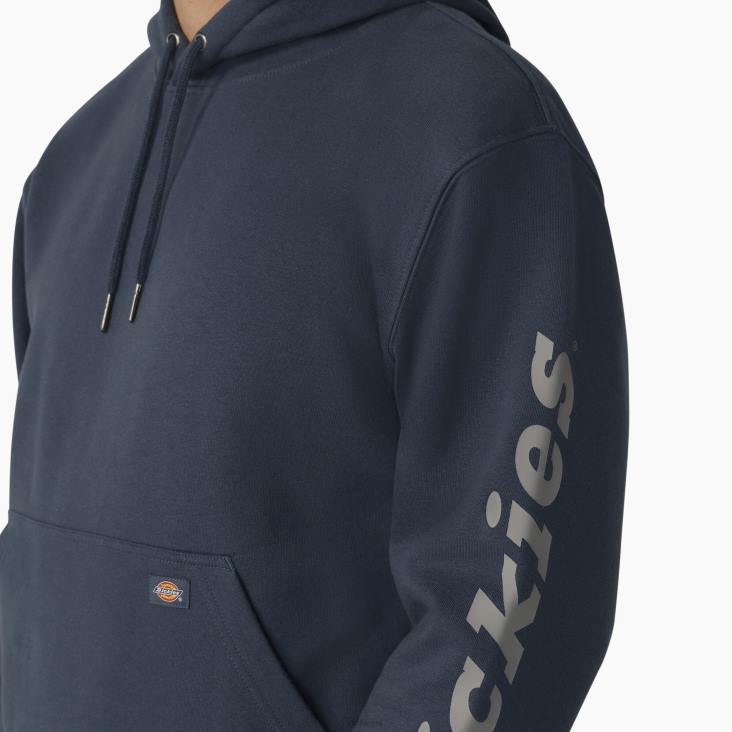 Heren Dickies waterafstotende hoodie met logo op de mouw luchtmacht blauw (af) kleding 6F0X1034