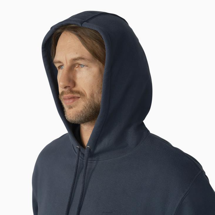 Heren Dickies waterafstotende hoodie met logo op de mouw luchtmacht blauw (af) kleding 6F0X1034