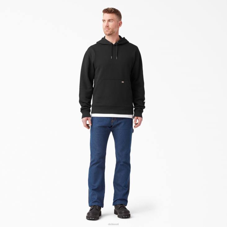 Heren Dickies waterafstotende hoodie met logo op de mouw zwart (kbk) kleding 6F0X1040