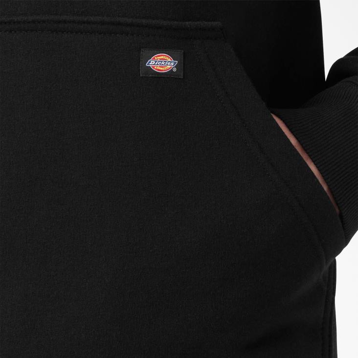 Heren Dickies waterafstotende hoodie met logo op de mouw zwart (kbk) kleding 6F0X1040