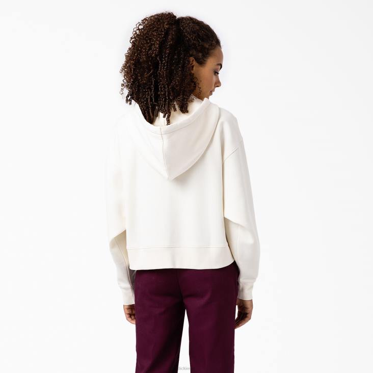 vrouwen Dickies Oakport hoodie met rits crème (cr9) kleding 6F0X2317