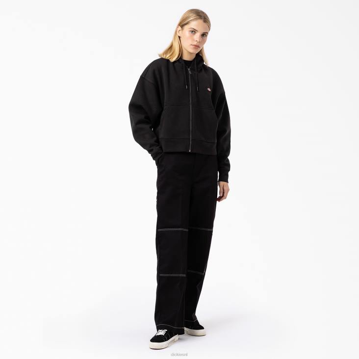 vrouwen Dickies Oakport hoodie met rits zwart (kbk) kleding 6F0X2318