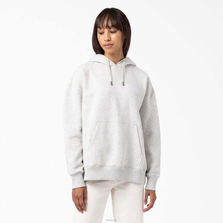 vrouwen Dickies Summerdale hoodie met relaxte pasvorm grijs gespikkeld (hg) kleding 6F0X2356