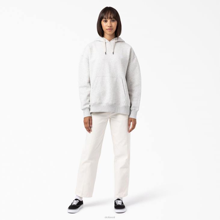 vrouwen Dickies Summerdale hoodie met relaxte pasvorm grijs gespikkeld (hg) kleding 6F0X2356