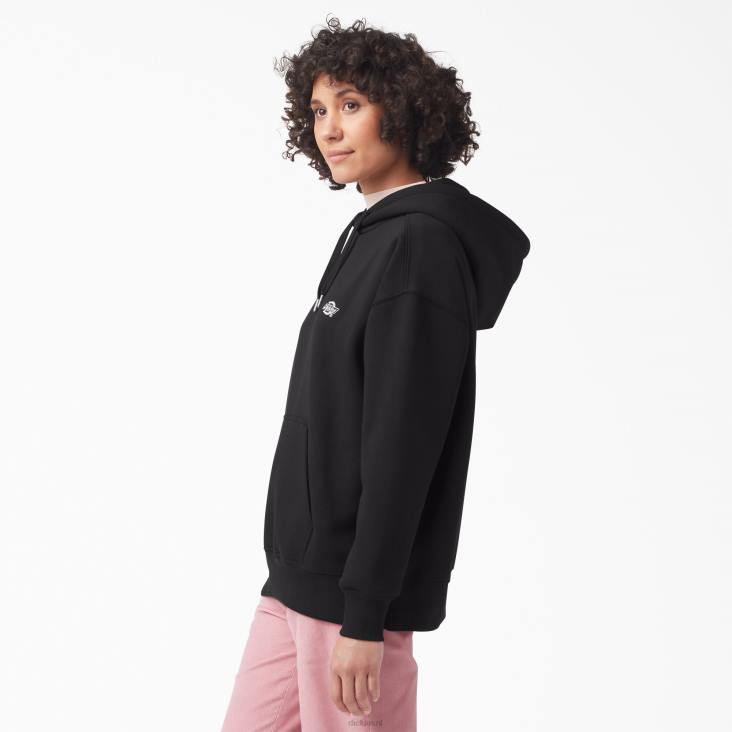vrouwen Dickies Summerdale hoodie met relaxte pasvorm zwart (kbk) kleding 6F0X2357