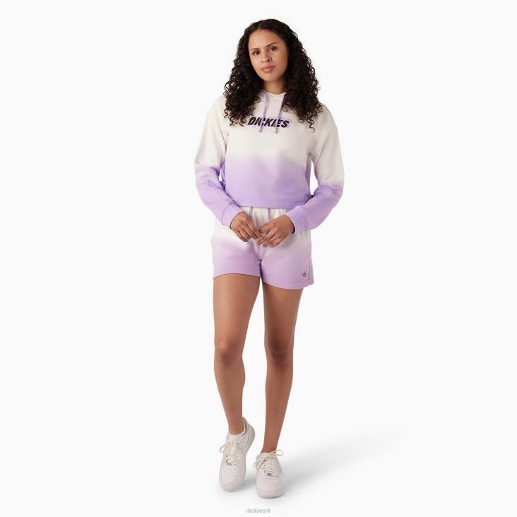 vrouwen Dickies cropped ombre-hoodie wolk/paars roze dip dye (cud) kleding 6F0X2335