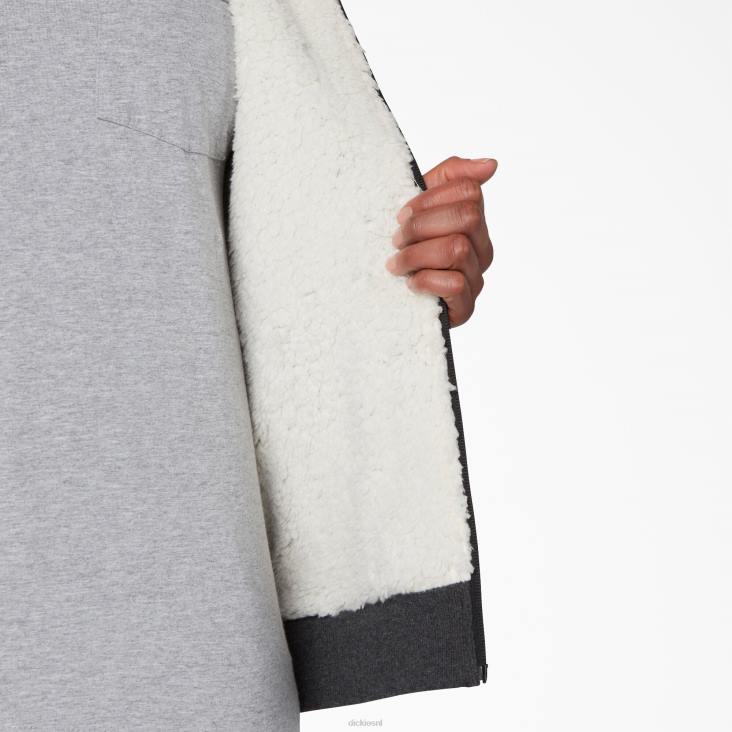 vrouwen Dickies hoogpolig fleece gevoerde hoodie zwart (kbd) kleding 6F0X2284