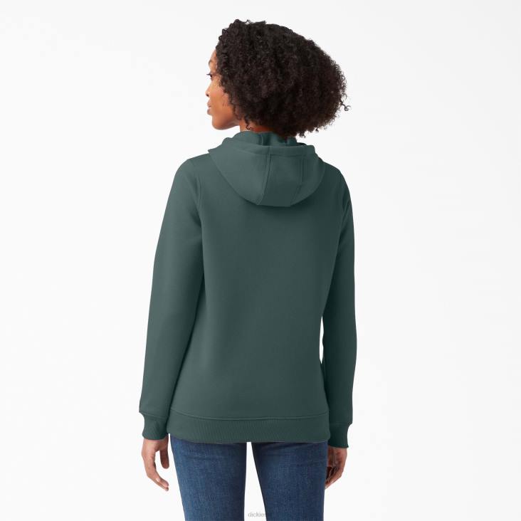 vrouwen Dickies zwaargewicht logo pullover lincoln groen (ln) kleding 6F0X2332