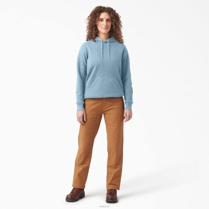 vrouwen Dickies zware trui met logo op de mouw helder blauw (eu) kleding 6F0X2304