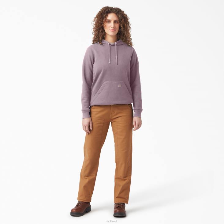 vrouwen Dickies zware trui met logo op de mouw lila (lc) kleding 6F0X2308