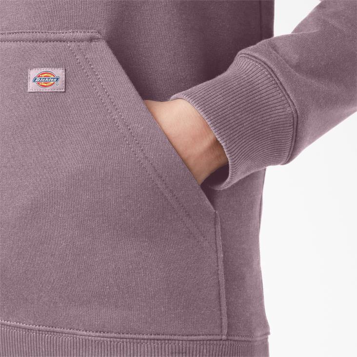 vrouwen Dickies zware trui met logo op de mouw lila (lc) kleding 6F0X2308