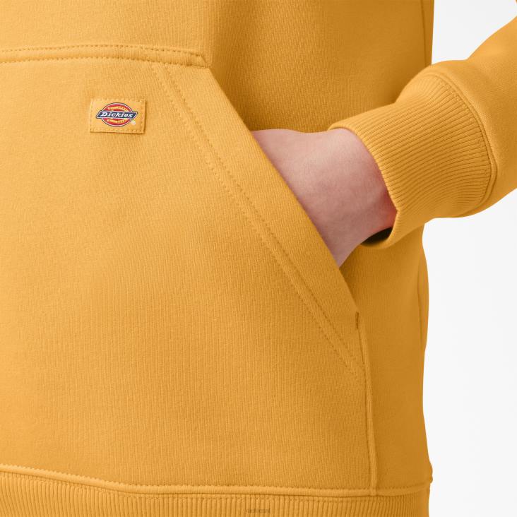 vrouwen Dickies zware trui met logo op de mouw oranje gloed (og3) kleding 6F0X2311